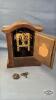 OAK MANTLE CLOCK - 4