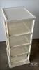 4 DRAWER PLASTIC CABINET - 3
