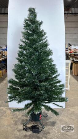 ARTIFICIAL PRE-LIT FIBRE OPTIC CHRISTMAS TREE