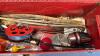 METAL TOOL BOX WITH FISHING CONTENTS - 6