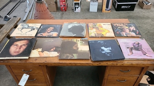 Box of Vinyl Records