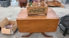 Coca-Cola Wooden Crate and Drop Leaf Table