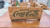 Coca-Cola Wooden Crate and Drop Leaf Table - 2