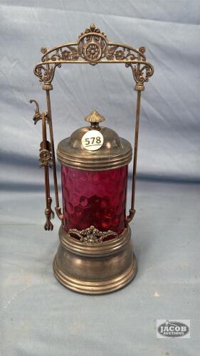 CRANBERRY PICKEL CRUET