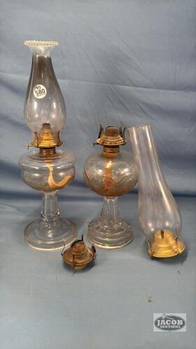 COAL OIL LAMP LOT