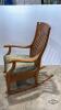 SLATTED HIGH BACK WOODEN ROCKING CHAIR - 2