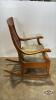 SLATTED HIGH BACK WOODEN ROCKING CHAIR - 4