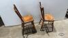 (2) SPINDLE BACK WOODEN CHAIRS - 2