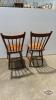 (2) SPINDLE BACK WOODEN CHAIRS - 3