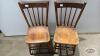 (2) SPINDLE BACK WOODEN CHAIRS - 4