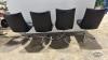 (4)LEATHER SWIVAL KITCHEN CHAIRS WITH CHROME BASE - 5
