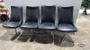 (4)LEATHER SWIVAL KITCHEN CHAIRS WITH CHROME BASE - 6