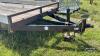 2014 15FT TANDEM AXLE TRAILER WITH A 3FT BEAVER TAIL AND RAMPS. - 10
