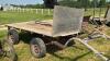 9FT RUBBER TIRED WAGON WITH SPRINGS - 3