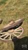 (2) 3.5FT WOODEN SPOKED WAGON WHEELS - 3