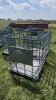 (3) METAL FIREWOOD TOTES