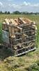 SPLIT FIREWOOD IN METAL CRATE