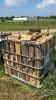 SPLIT FIREWOOD IN METAL CRATE - 2