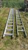 (2) WELL USED ALUMINUM STEP LADDERS