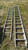 (2) WELL USED ALUMINUM STEP LADDERS - 5