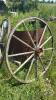 (2) DECORATIVE 49IN WOODEN SPOKED WAGON WHEELS - 6
