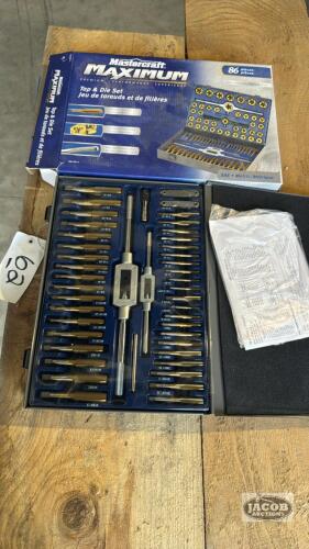 86 PIECE MASTERCRAFT TAP AND DIE SET