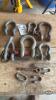 APPROX. 7 SHACKLES AND CLEVIS&rsquo;S