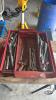 FOLDING RED TOOL BOX WITH CONTENTS - 3