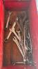 FOLDING RED TOOL BOX WITH CONTENTS - 4