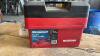 PLASTIC MASTERCRAFT TOOL BOX WITH CONTENTS - 2