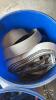 (2) SMALL BUCKETS WITH LIDS AND RATCHET STRAPS - 4