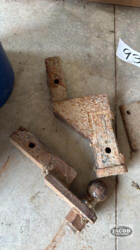 TRAILER DROP HITCH WITH 2 5/16IN BALL AND SMALL ANVIL