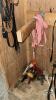 SINGLE HARNESS IN HARNESS BOX WITH 19IN COLLAR WITH GROOMING SUPPLIES ETC. - 4