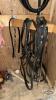 SINGLE HARNESS IN HARNESS BOX WITH 19IN COLLAR WITH GROOMING SUPPLIES ETC. - 5