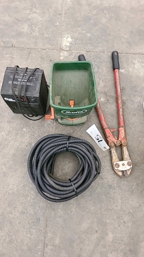 Bolt Cutters, Hand Seeder, Heater,