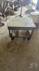 WOODED CART WITH CASTORS AND HANDLE