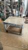 WOODED CART WITH CASTORS AND HANDLE - 4