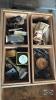 WOODEN CHEST WITH CONTENTS - 3