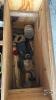 WOODEN CHEST WITH CONTENTS - 5