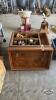 WOODEN CHEST WITH CONTENTS - 6