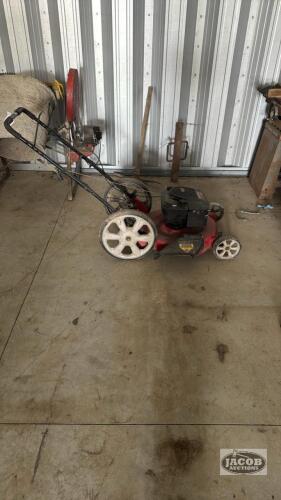 YARD MACHINES 4.5HP 22IN PUSH MOWER WITH 16IN REAR WHEELS