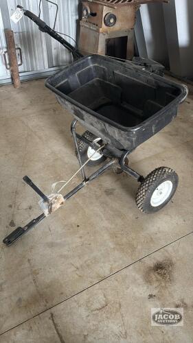 TOW BEHIND FERTILIZER SPREADER