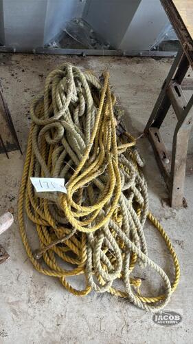 ASSORTED ROPE AND PULLEY LOT