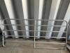 9FT ALUMINUM DIAMOND BAR GATE. - 2
