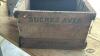 (3) WOODEN CRATES WITH NAMES - 9