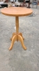 Round Pedestal End Table