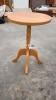 Round Pedestal End Table - 2