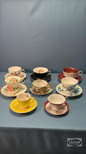 (8) CUPS AND SAUCERS