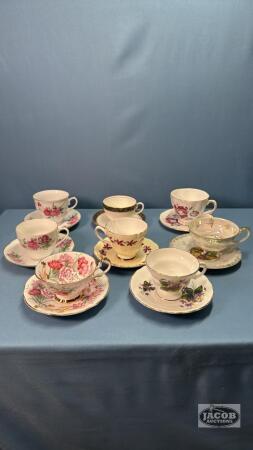 (8) CUPS AND SAUCERS