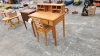 Wooden Writing Desk and Chair